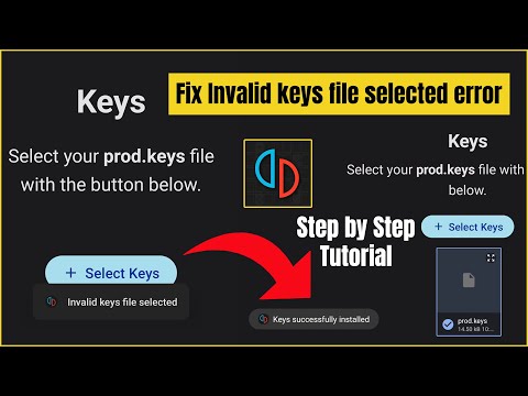 How To Solve/Fix Invalid Keys File Selected Error on Yuzu Emulator (Android)
