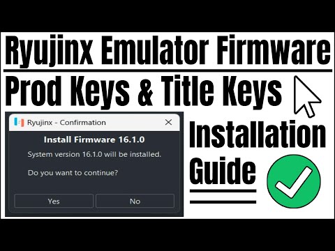 Ryujinx Emulator Firmware 16.1.0 + Prod Keys Installation Guide