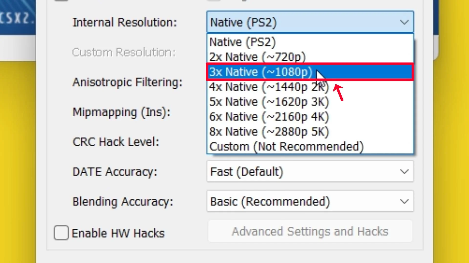 Step 53 Internal Resolution 3x Native 1080p.