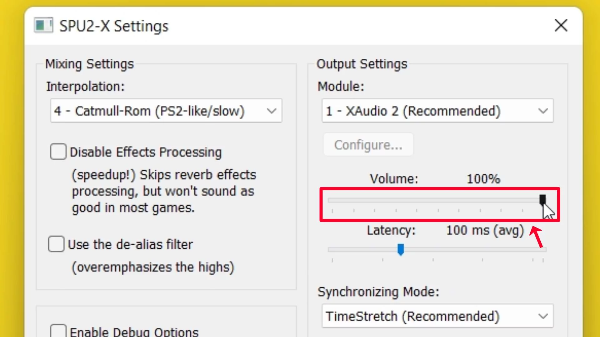 Step 67 Increase Volume to 100