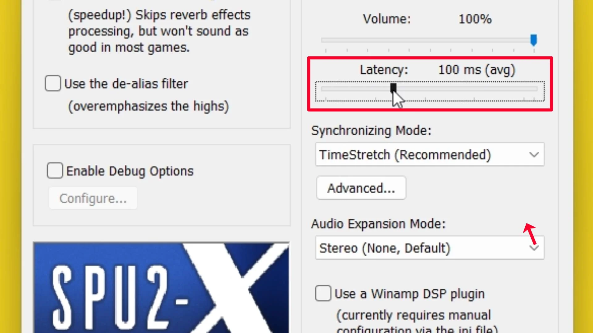 Step 68 Increase Latency 100 ms avg.