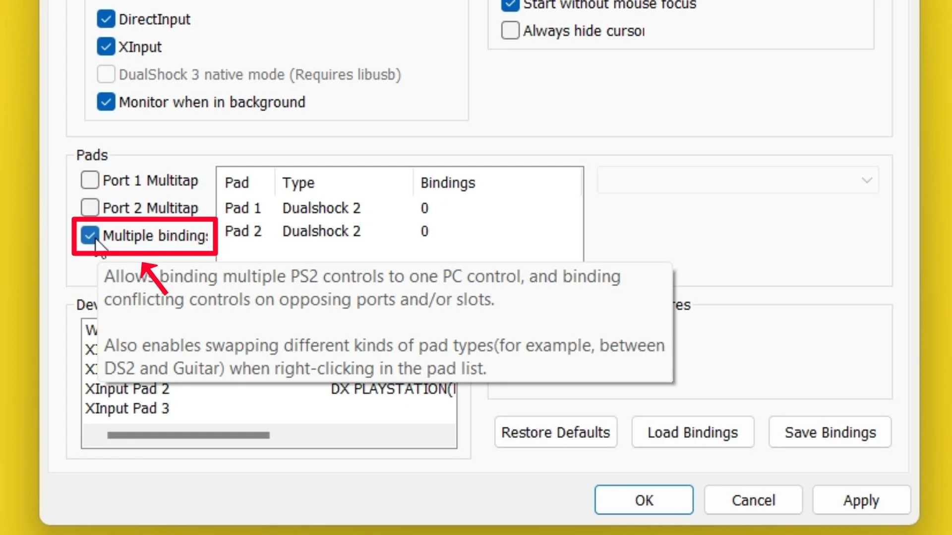 Step 76 Enable Multiple Binds.