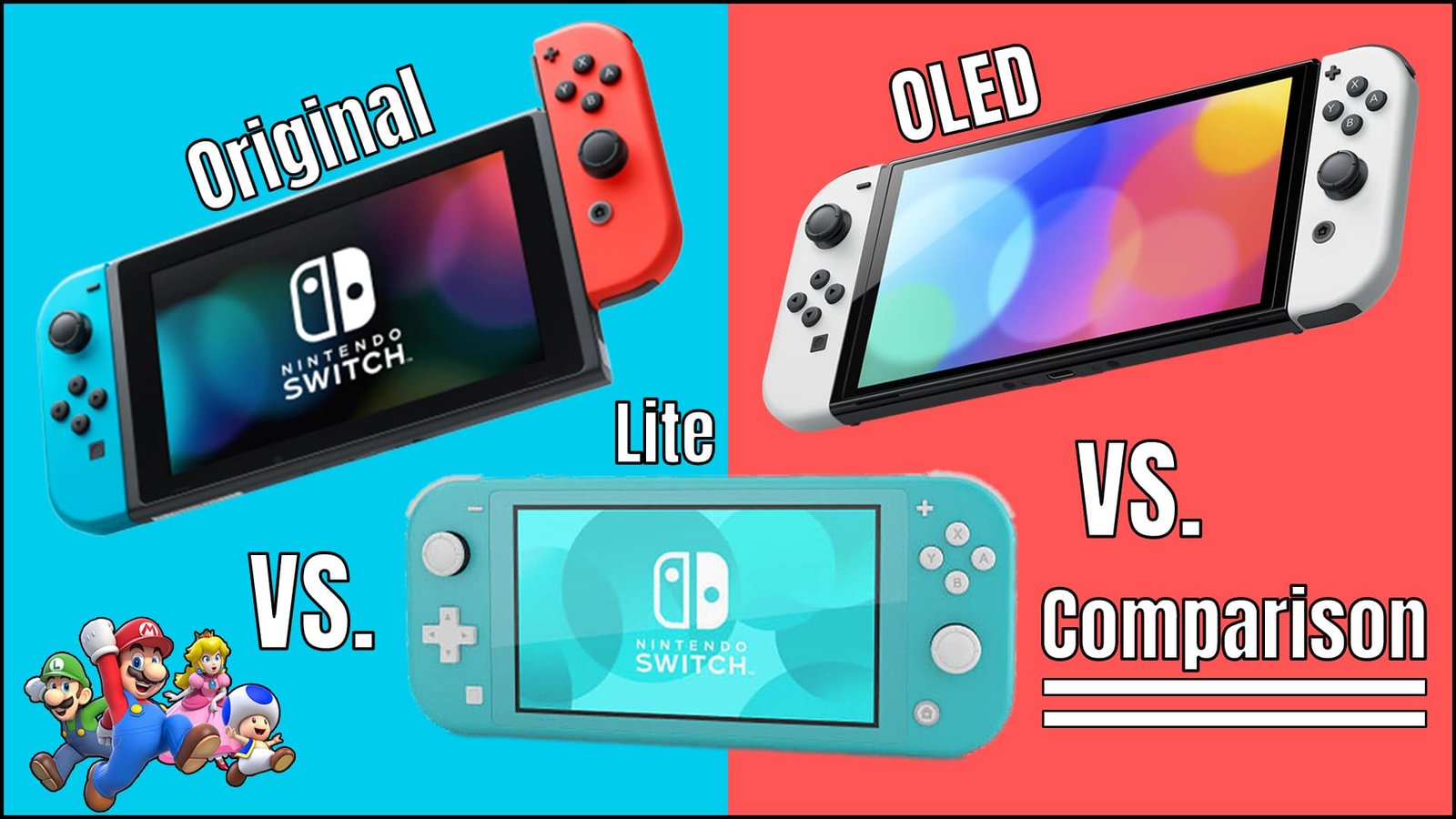 Nintendo Switch Models Comparison: Original, Lite & OLED - Old ROMs