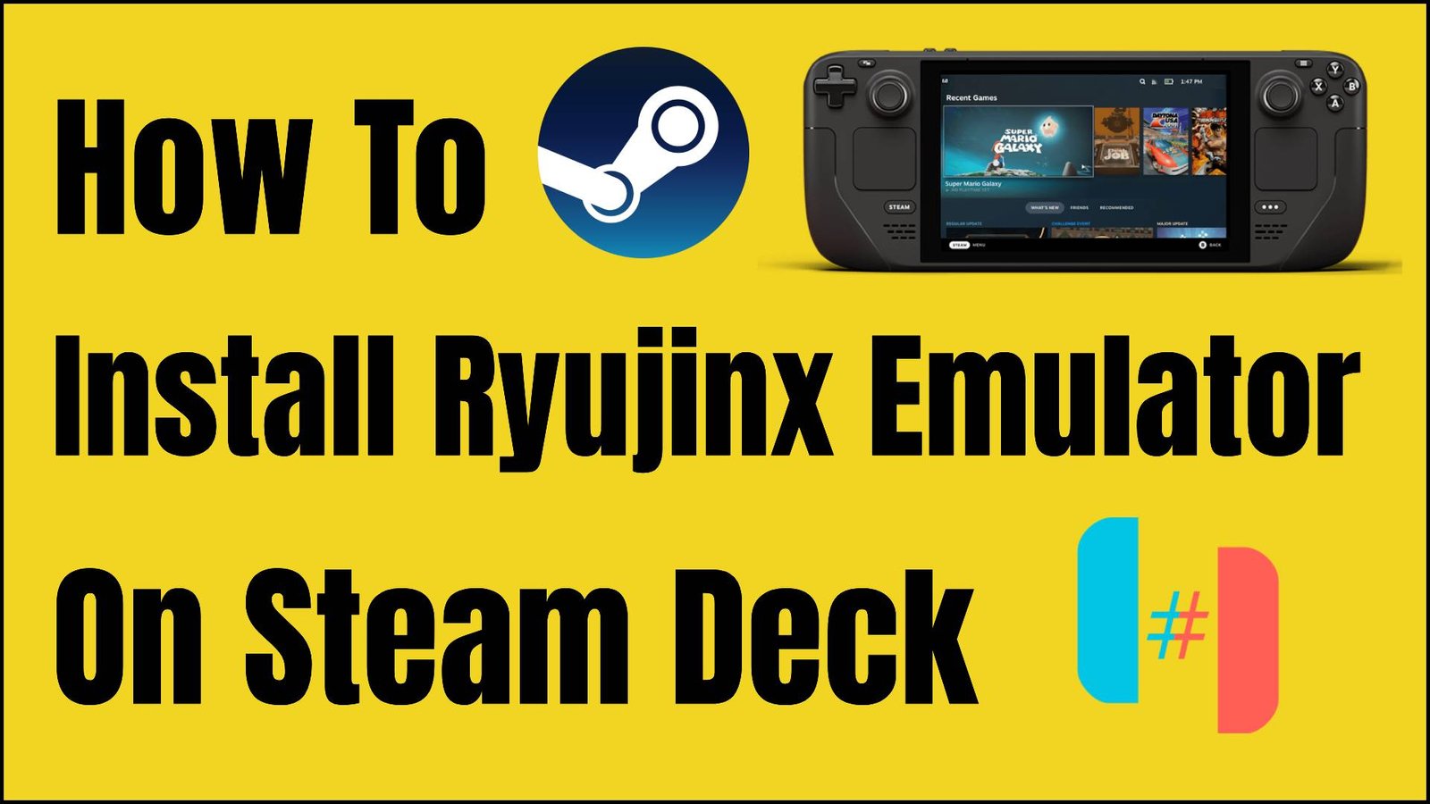 How to install Ryujinx Emulator on Steam Deck (2024) - Old ROMs