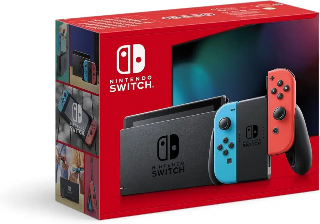 nintendo switch red neon