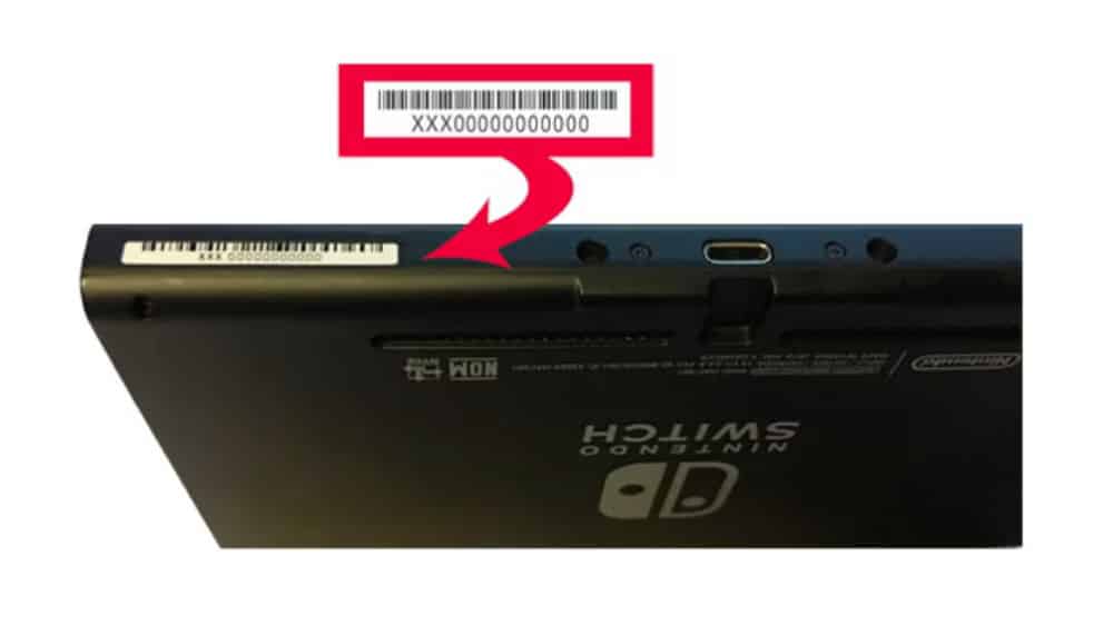 nintendo switch serial number
